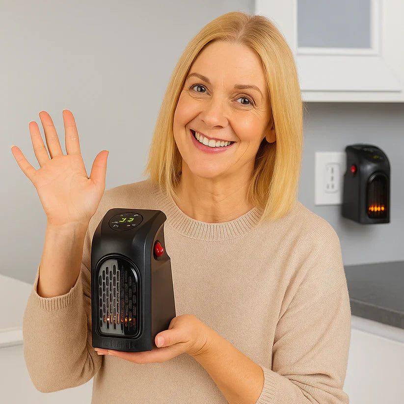 Calor al instante sin gastar de más - Mini Calefactor Portátil 400W