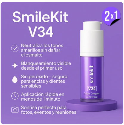 BLANQUEADOR DENTAL LILA V34