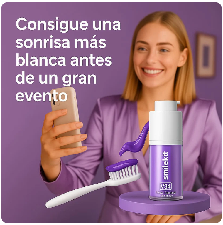 BLANQUEADOR DENTAL LILA V34