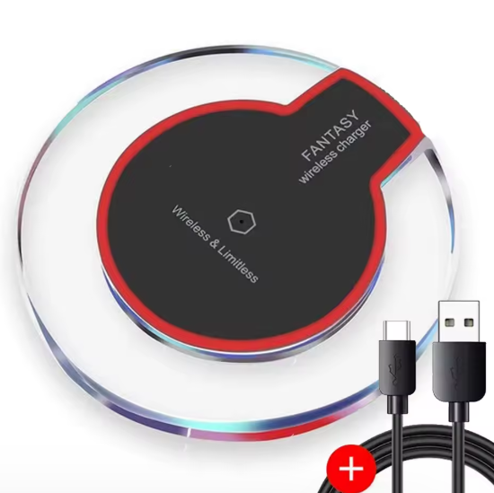 Cargador Inalámbrico para Smartphones Qi — ¡Tecnología y Estilo al Alcance de tu Mano!