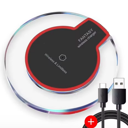 Cargador Inalámbrico para Smartphones Qi — ¡Tecnología y Estilo al Alcance de tu Mano!