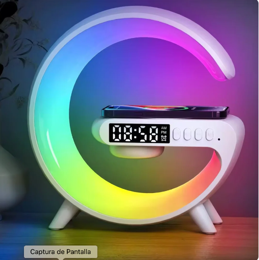 Altavoz Bluetooth G 3 en 1 + Cargador inalámbrico + Lámpara Led
