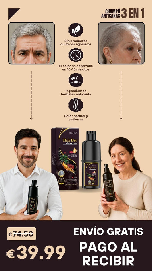 Champú 3 en 1 para Mujeres e Hombres - Negro (cópia)