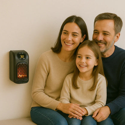 Calor al instante sin gastar de más - Mini Calefactor Portátil 400W