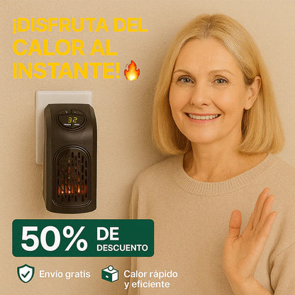 Calor al instante sin gastar de más - Mini Calefactor Portátil 400W